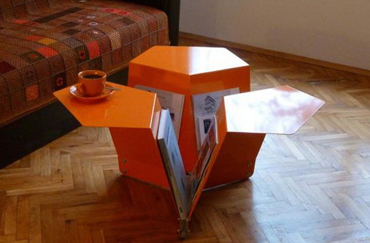 Permanis Rumah dengan Seni Origami Origami-meja