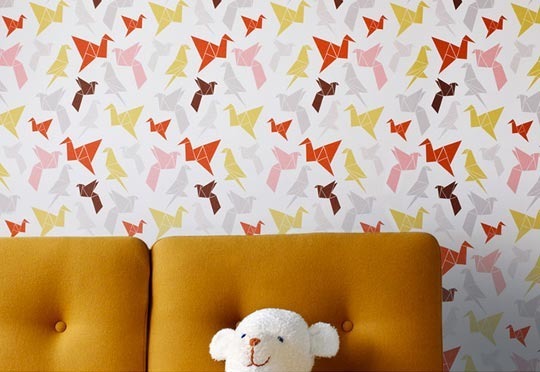 Permanis Rumah dengan Seni Origami Origami-wallpaper